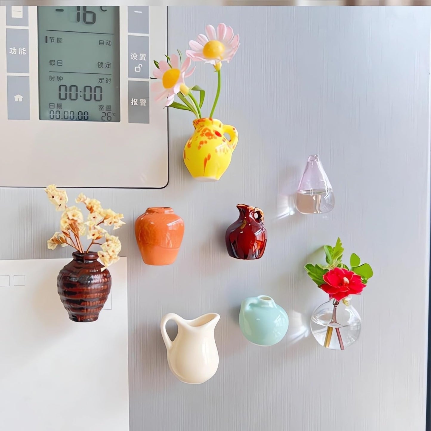 Mini Vase Refridgerator Magnets Domestic Ornaments sunstore
