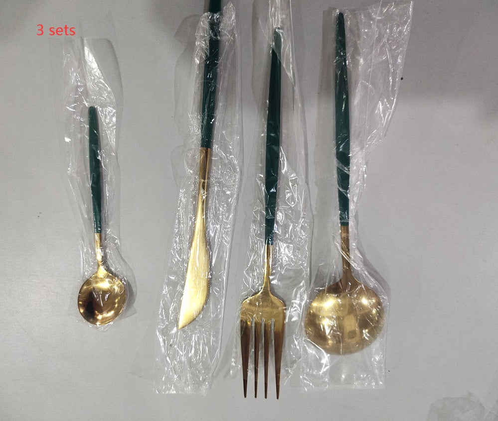 tableware stainless steel spoon set sun store