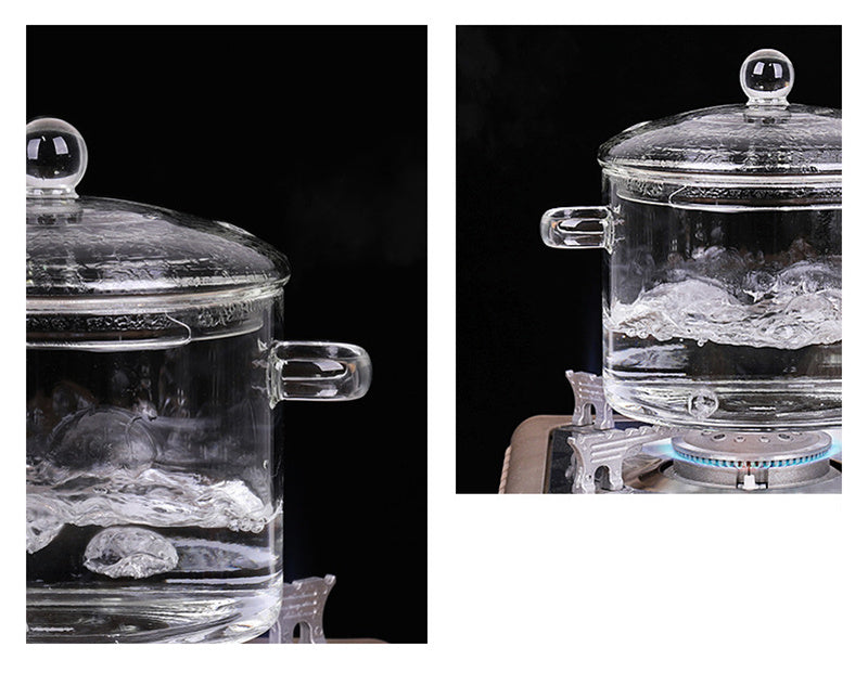 Glass Pot Stove Pot Kitchen Transparent Mini Soup Pot Stove Stove Cooking Tools Accessories sun store