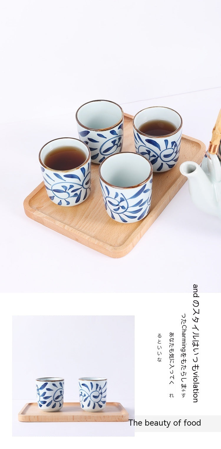 Porcelain Household Ceramic Kettle Tea Japanese Retro sun store
