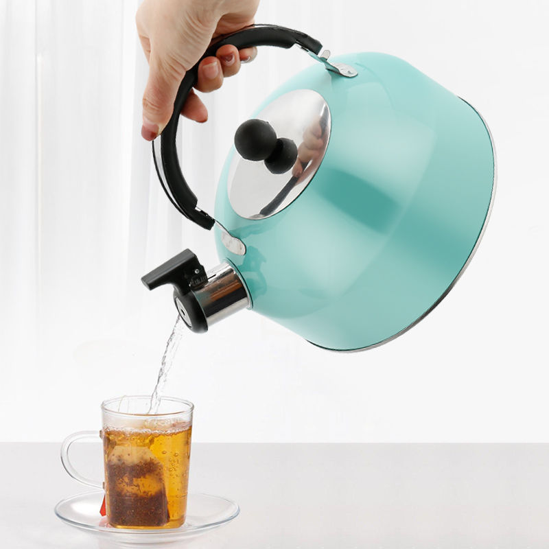 Household Kettle Stainless Steel Whistling Kettle Large Capacity Induction Cooker sun store