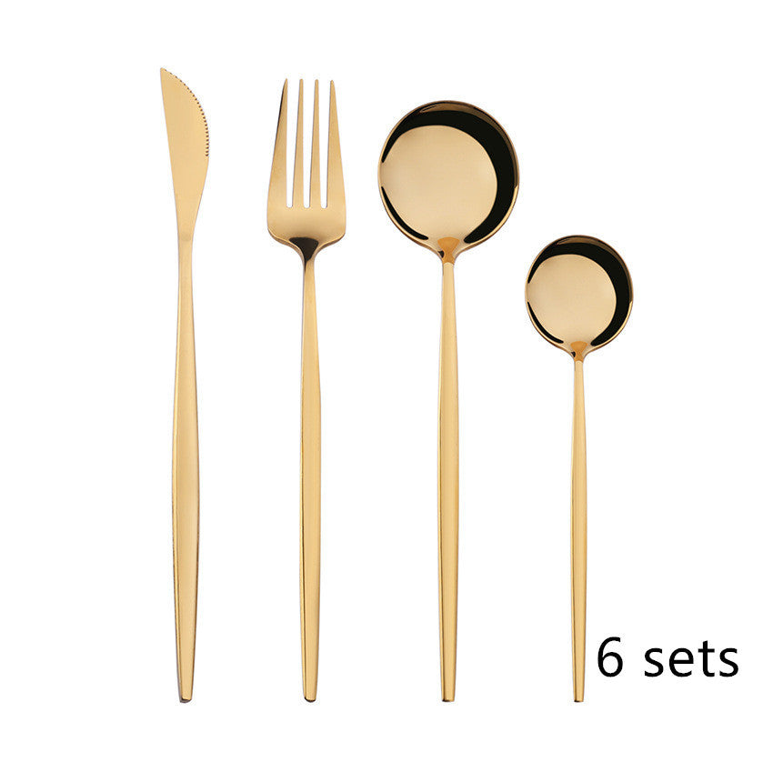 tableware stainless steel spoon set sun store