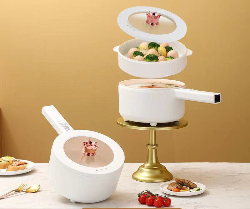 Multifunctional Electric Cooker Student Dormitory Small Electric Cookware Hot Pot Long Handle Electric Frying Pan sun store