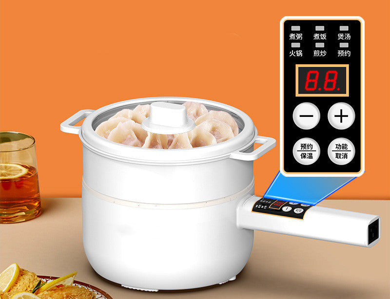 Multifunctional Electric Cooker Student Dormitory Small Electric Cookware Hot Pot Long Handle Electric Frying Pan sun store