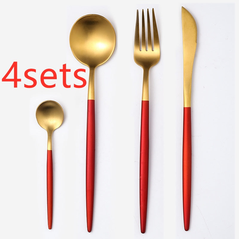 tableware stainless steel spoon set sun store