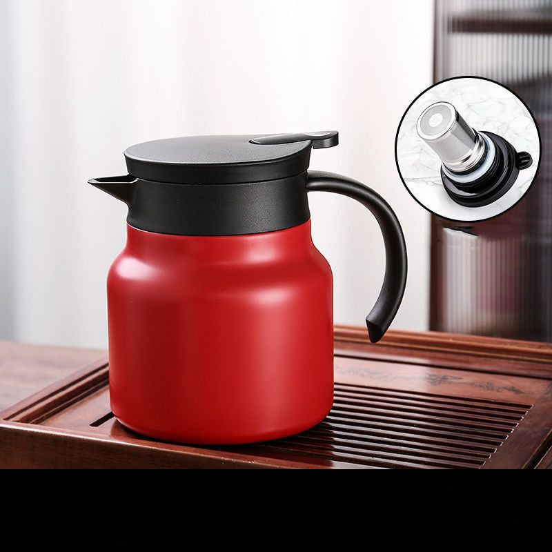316 Stainless Steel Stewing Household Large Capacity Insulated Kettle With Tea Partition sun store