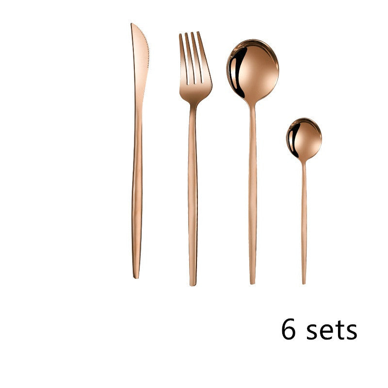tableware stainless steel spoon set sun store