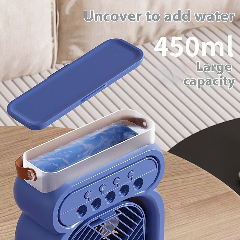 3 In 1 Portable Air Conditioner Evaporative Air Cooler LED Night Lights 3 Speeds Humidifier Fan For Home Office sunstore