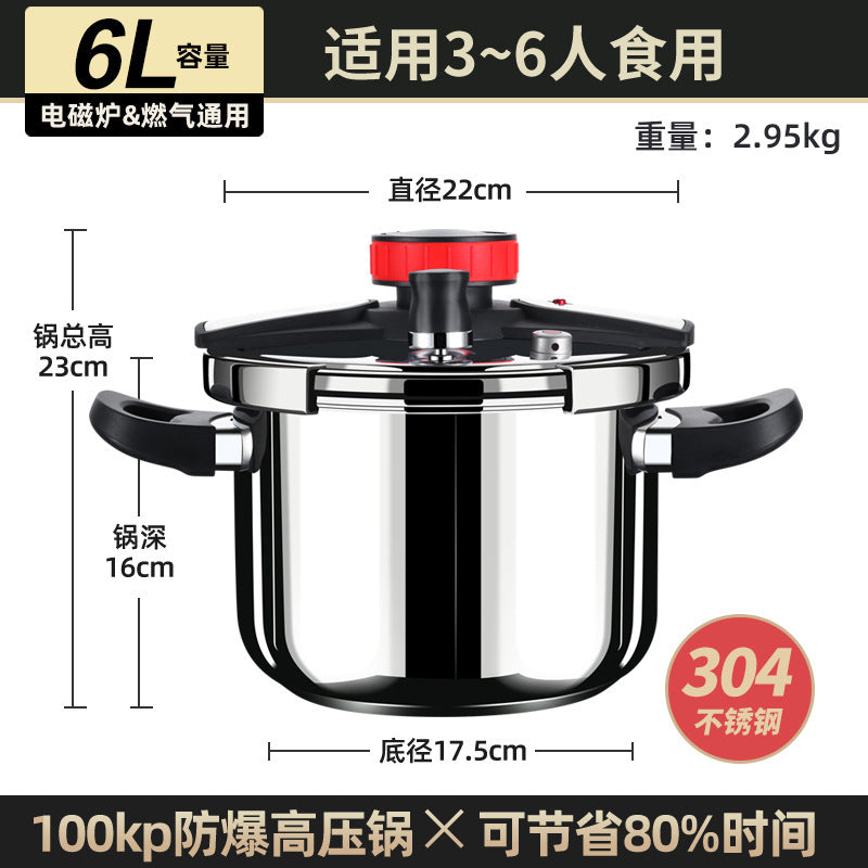 Germany 316 stainless steel pressure cooker thickening new pressure cooker anti-household pressure cooker official flagship Hypersku