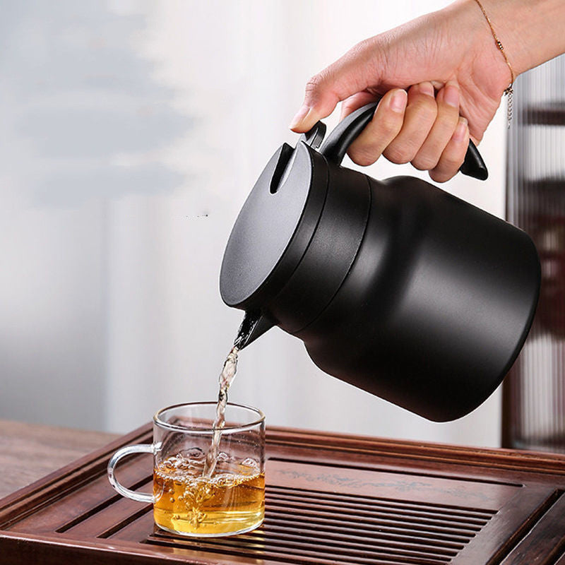 316 Stainless Steel Stewing Household Large Capacity Insulated Kettle With Tea Partition sun store