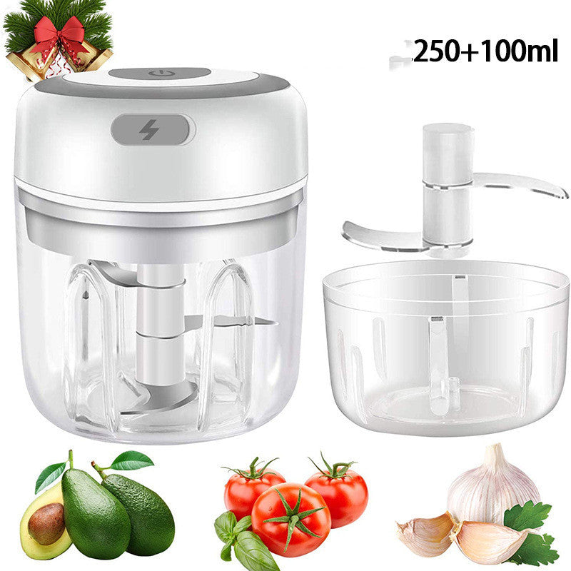 Mini Electric Garlic Chopper USB Charging Ginger Masher Machine Sturdy Durable Chili Vegetable Crusher Kitchen Tool sun store