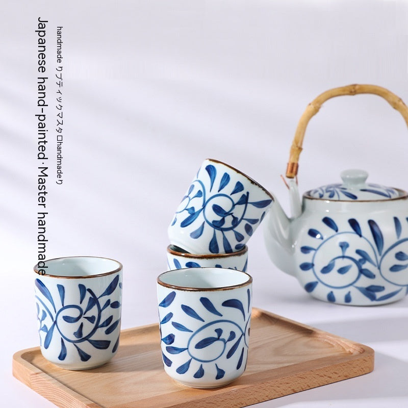 Porcelain Household Ceramic Kettle Tea Japanese Retro sun store