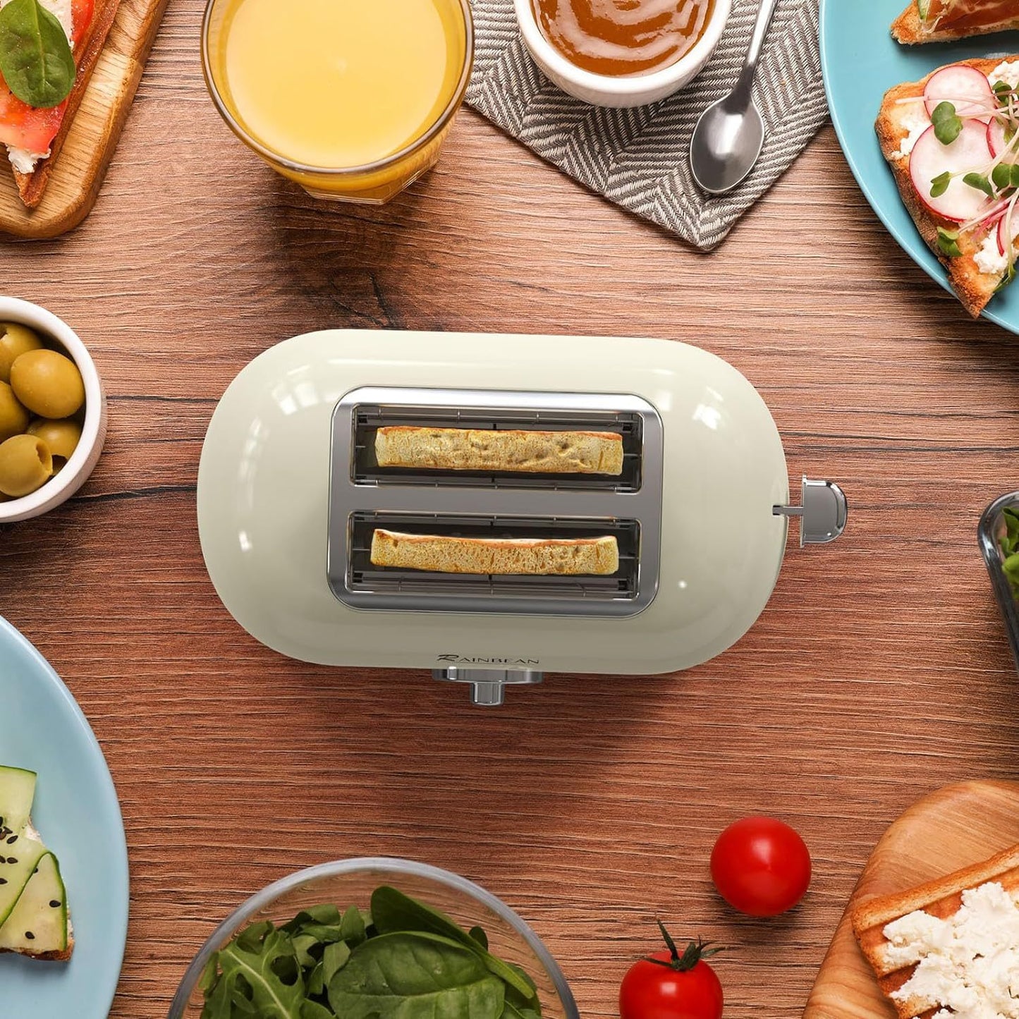 Toaster 2 Slice Retro Toaster Stainless Steel With 6 Bread Shade Settings And Bagel Cancel Defrost Reheat Function, Cute Bread Toaster With Extra Wide Slot And Removable Crumb Tray sun store