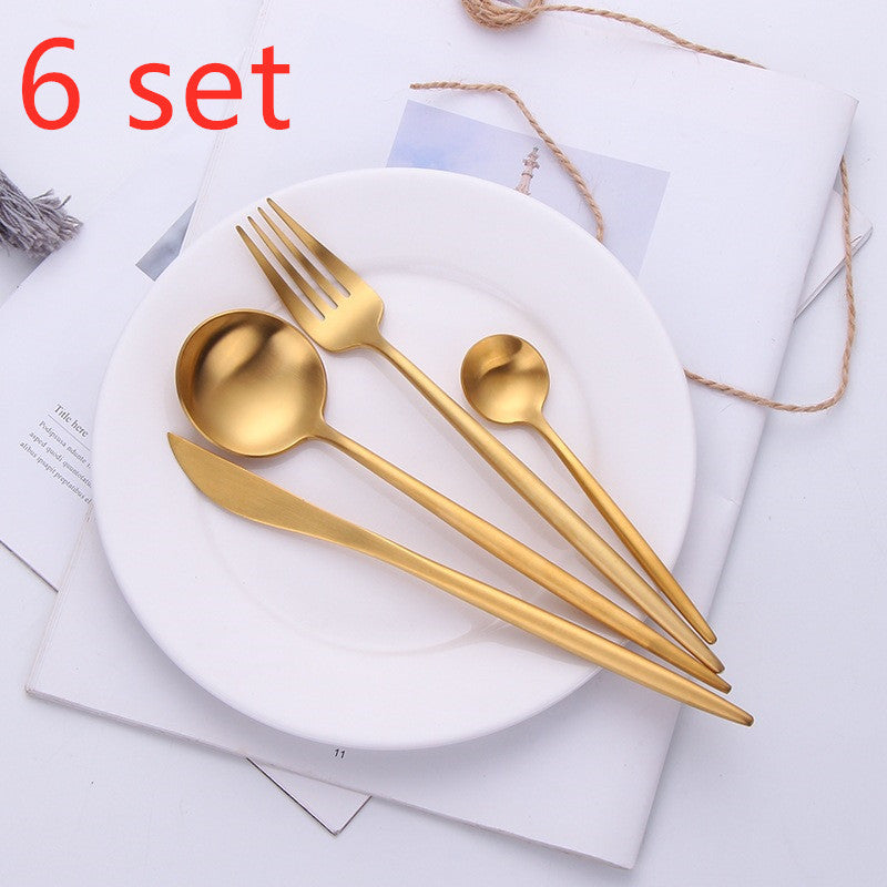 tableware stainless steel spoon set sun store