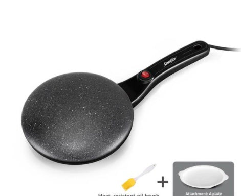 Breakfast Crepe Maker Spherical Non-stick Baking Pan, One Stick, Two Flips sun store