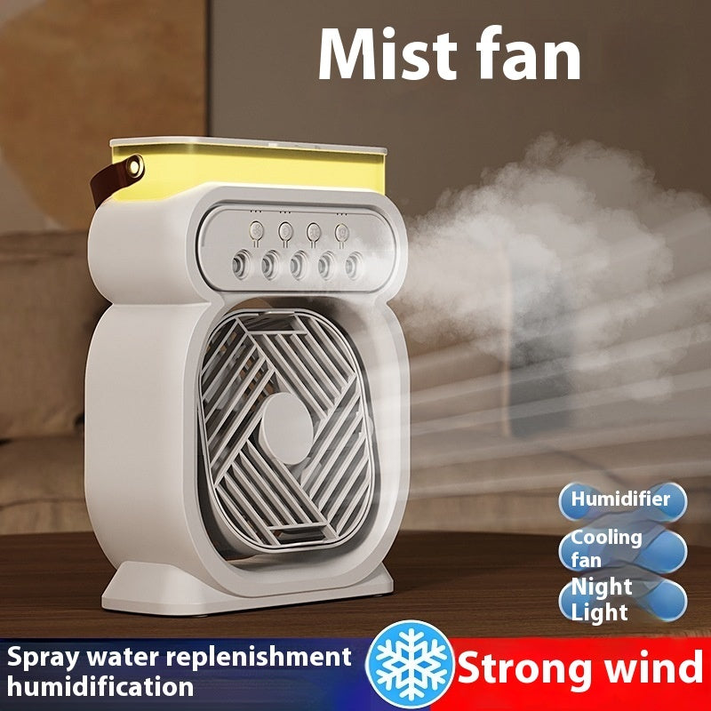 3 In 1 Portable Air Conditioner Evaporative Air Cooler LED Night Lights 3 Speeds Humidifier Fan For Home Office sunstore