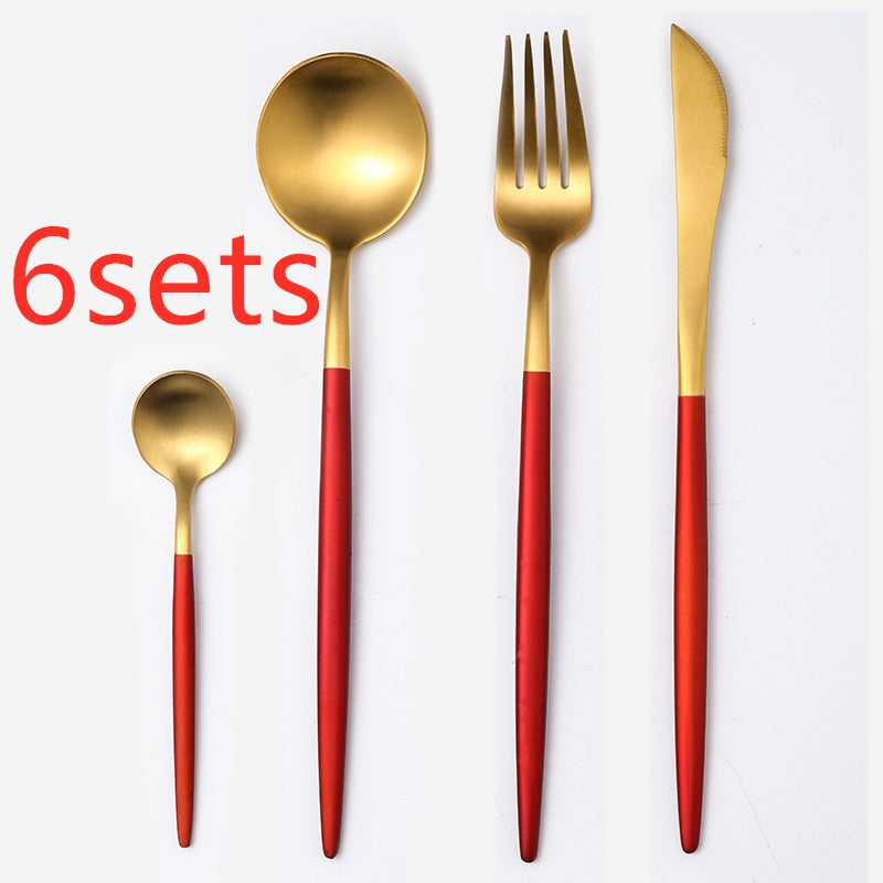 tableware stainless steel spoon set sun store