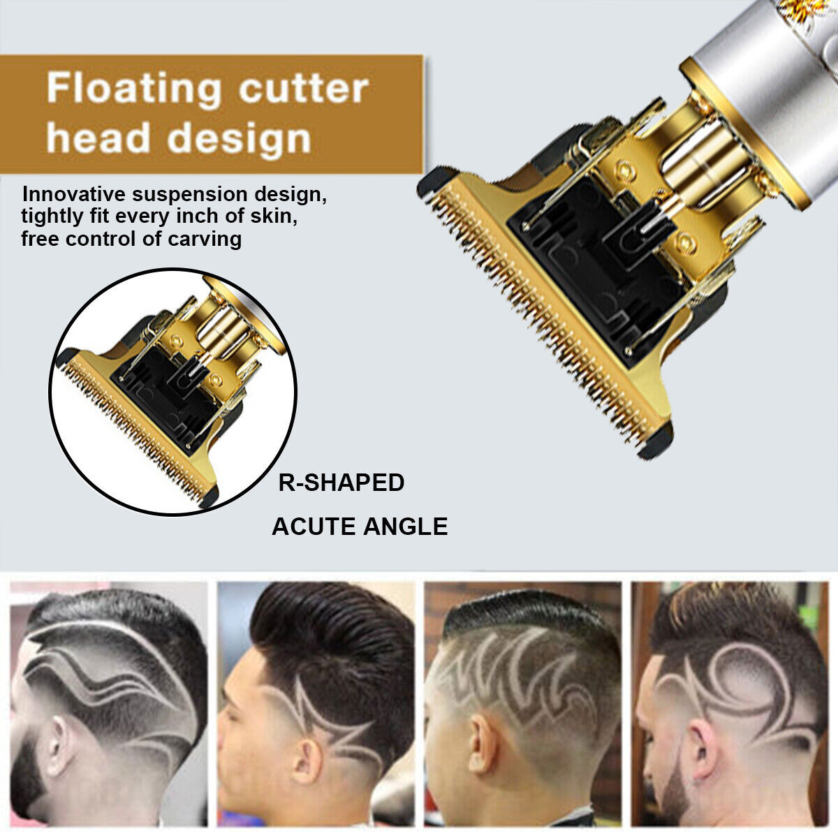 Mens Professional Hair Clippers Electric Shaver Trimmers Machine Cordless Beard sun store