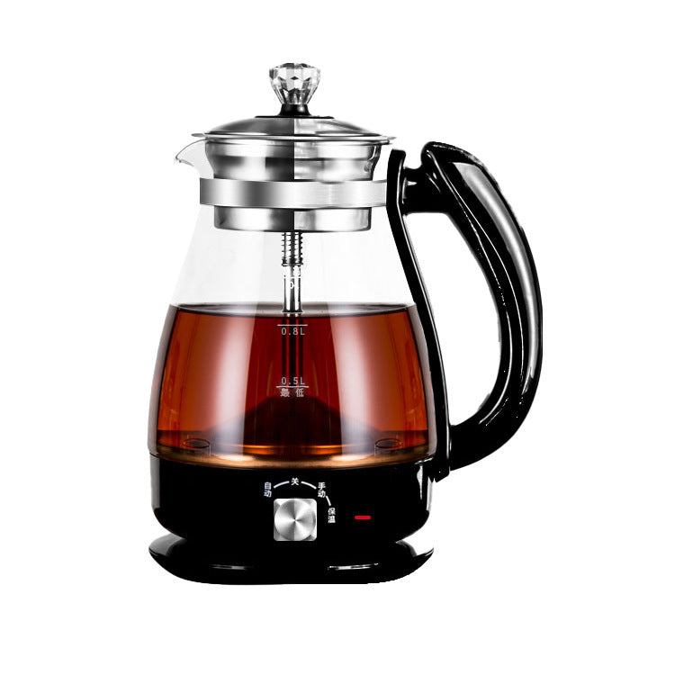 1L Automatic Steam Tea Maker Insulation Household Glass Electric Kettle sun store