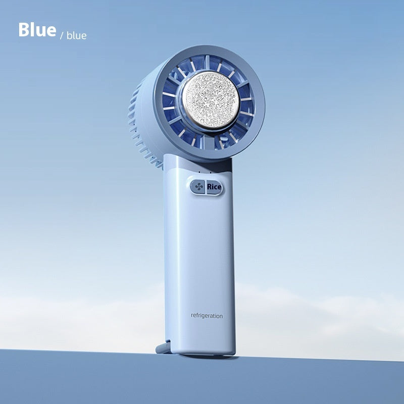 2024 Summer Gadget Handheld Turbo Jet Fan Mini Portable Ice Cold Fan Generation Brushless Motor Wind High Speed Duct Fans Violent Blower sunstore