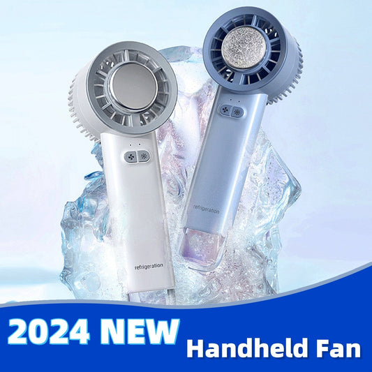 2024 Summer Gadget Handheld Turbo Jet Fan Mini Portable Ice Cold Fan Generation Brushless Motor Wind High Speed Duct Fans Violent Blower sunstore