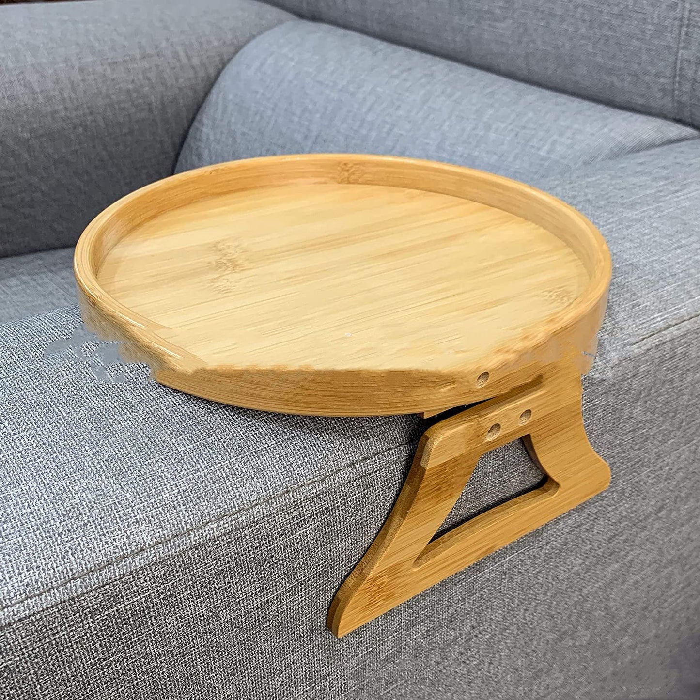 Potable Sofa Tray Table Wood Armrest Clip-On Tray Practical TV Snack Tray For Remote Control Coffee Snacks Home Accessories sunstore