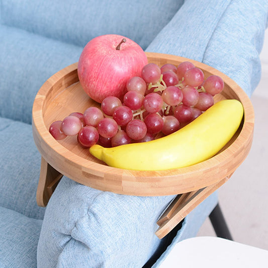 Potable Sofa Tray Table Wood Armrest Clip-On Tray Practical TV Snack Tray For Remote Control Coffee Snacks Home Accessories sunstore