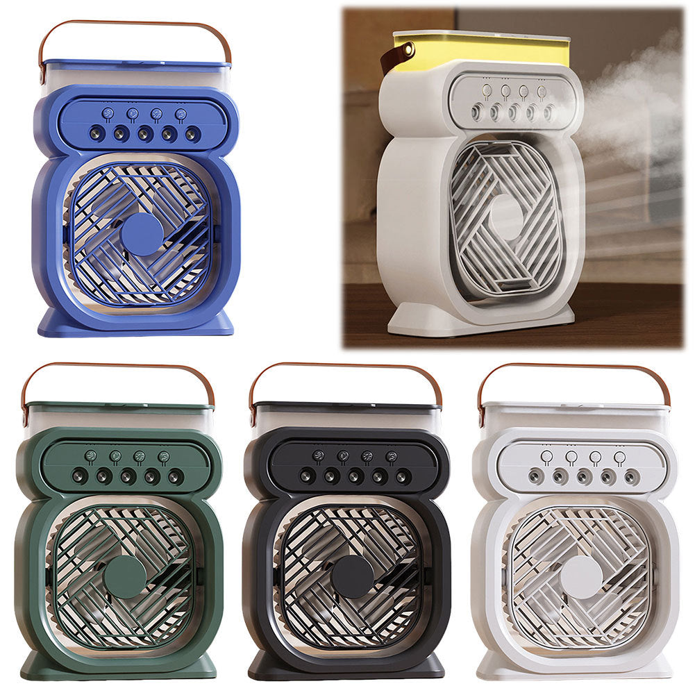 3 In 1 Portable Air Conditioner Evaporative Air Cooler LED Night Lights 3 Speeds Humidifier Fan For Home Office sunstore